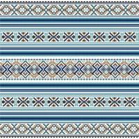 ethnischer Zierhintergrund in blauen und braunen Farben vektor