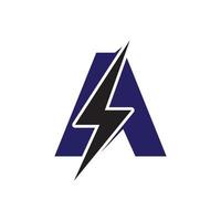 ein Buchstaben-Blitz-Logo vektor