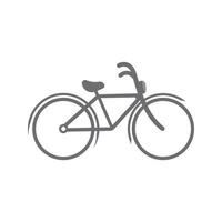 Fahrradvektorsymbol isoliert auf Weiß vektor