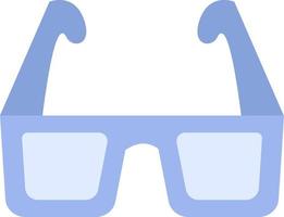 Lila 3D-Brille, Illustration, auf weißem Hintergrund. vektor