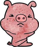 vektor gris karaktär i tecknad serie stil