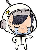 Vektor-Astronauten-Charakter im Cartoon-Stil vektor