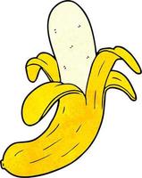 gelbe banane der karikatur vektor