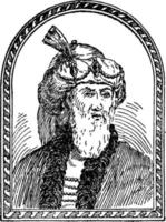 Flavius Josephus, Vintage-Illustration vektor