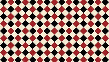 sömlös röd och svart geometrisk mönster kasino poker stil vektor