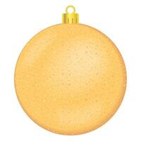 goldene weihnachtskugel vektor