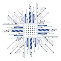 Chip-Prozessor elektronisch vektor