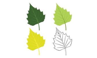 höst träd leafs linje konst, falla löv hantverk gnome design, ClipArt träd leafs illustration. vektor