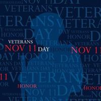 veteranentag, 11. november karte vektor