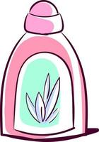 rosa Flasche Parfüm, Illustration, Vektor auf weißem Hintergrund