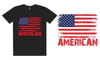 amerikanisches T-Shirt-Design vektor