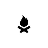 Feuer-Symbol einfache Vektor perfekte Illustration