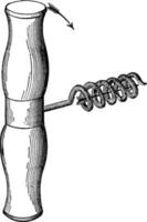 solenoidal magnet, årgång illustration. vektor