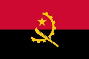 Illustration der angolanischen Flagge vektor