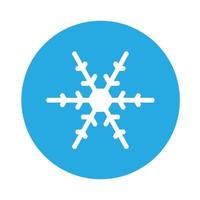 Vektor-Winter-Schneeflocke-Symbol. Illustration für das Web vektor