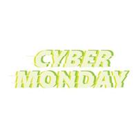 Cyber-Monday-Schriftzug vektor