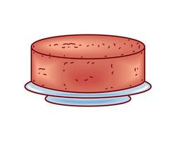 Kuchen-Dessert-Symbol vektor