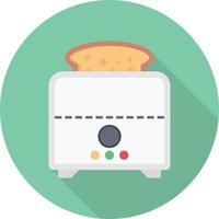 Toaster-Vektorillustration auf einem Hintergrund. Premium-Qualitätssymbole. Vektorsymbole für Konzept und Grafikdesign. vektor