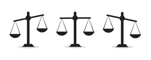 rättvisa skala domstol symbol vektor illustration