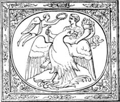 Apotheose der Germanicus-Vintage-Illustration. vektor