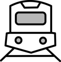 Transportzug, Illustration, Vektor auf weißem Hintergrund.