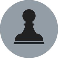 schack figur svart pantsätta, illustration, vektor på vit bakgrund.