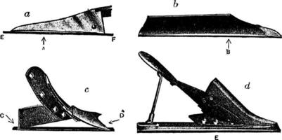 plog justeringar, årgång illustration. vektor