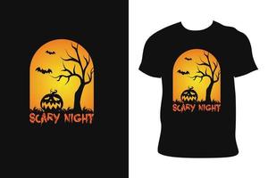 Halloween-T-Shirt-Design. Halloween-T-Shirt. halloween-t-shirt kostenloser vektor. vektor