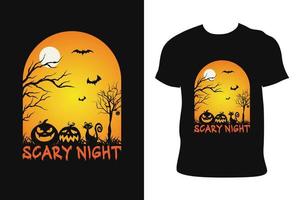 halloween t-shirt design. halloween t-shirt. halloween t-shirt fri vektor. vektor