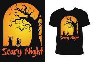 halloween t-shirt design. halloween t-shirt. halloween t-shirt fri vektor. vektor