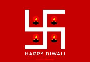 Free Vector Glückliches Diwali Swastika