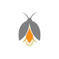 eldflugor logotyp ikon illustration vektor