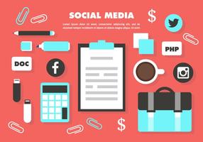 Kostenlose Social Media Vector Elements