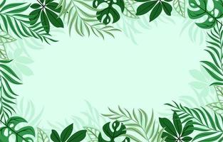 tropiska gröna blad bakgrund vektor