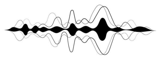 musik anteckningar musikalisk element vektor illustration på vit bakgrund