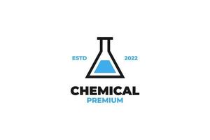 chemische Reagenzglas-Logo-Design-Vektor-Vorlagen-Illustration vektor