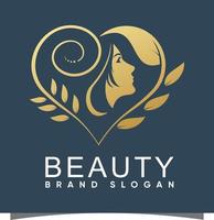 Beauty-Logo mit modernem Design-Premium-Vektor vektor