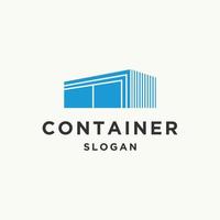Container-Logo-Vorlage, Vektorgrafik-Design vektor