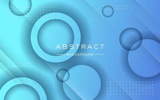 abstrakter blauer Steigungskreisschatten und geometrischer Formdekorationshintergrund. eps10-Vektor vektor