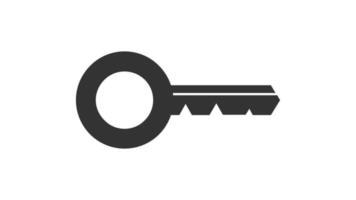 Schlüsselsymbol isoliert auf weißem Hintergrund. vektor
