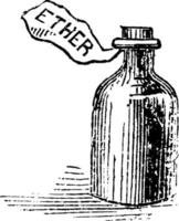 Flasche, Vintage-Illustration. vektor