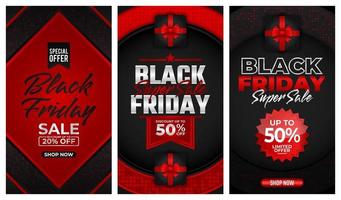 Black Friday 2022 Super Sale Promotion Hintergrund für Business Retail Promotion, Banner, Poster, Social Media, Feed, Story, Web, Vektorillustration vektor