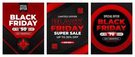 Black Friday 2022 Super Sale Promotion Hintergrund für Business Retail Promotion, Banner, Poster, Social Media, Feed, Story, Web, Vektorillustration vektor