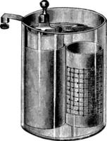 daniel cell, vintage illustration. vektor