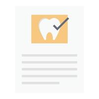 dental Rapportera vektor illustration på en bakgrund.premium kvalitet symbols.vector ikoner för begrepp och grafisk design.