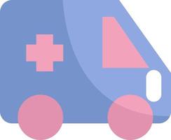 medicinsk ambulans, illustration, vektor på en vit bakgrund.