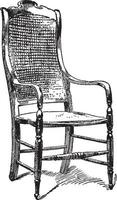 allmän läs stol, årgång illustration vektor