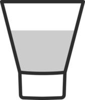 skott glas, illustration, på en vit bakgrund. vektor