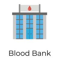 trendig blod Bank vektor