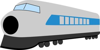 tåg bil, illustration, vektor på vit bakgrund.
